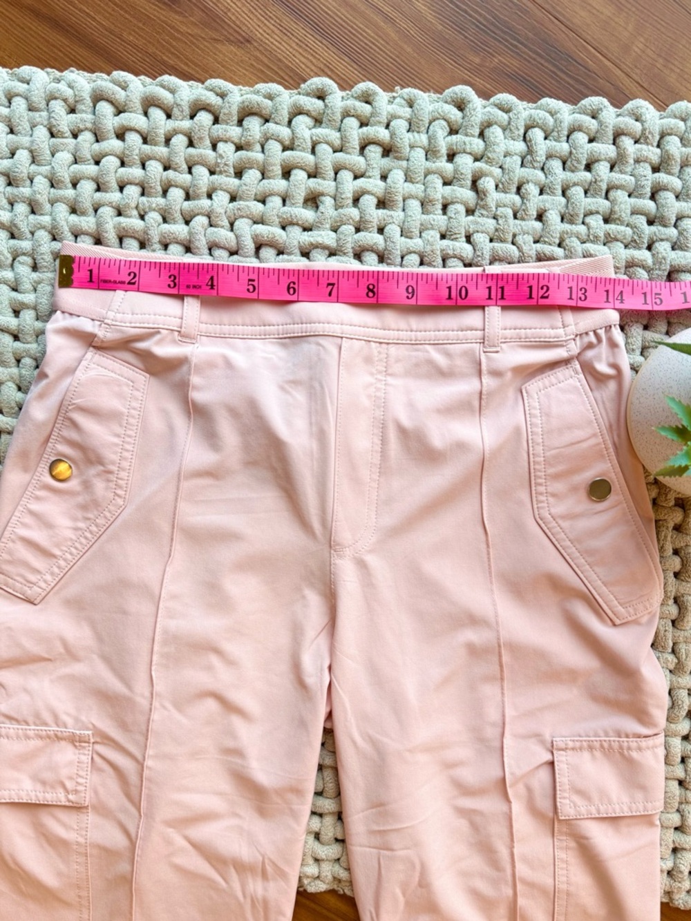 Athleta Light Pink Cargo Track Pants - Picture 8 of 16